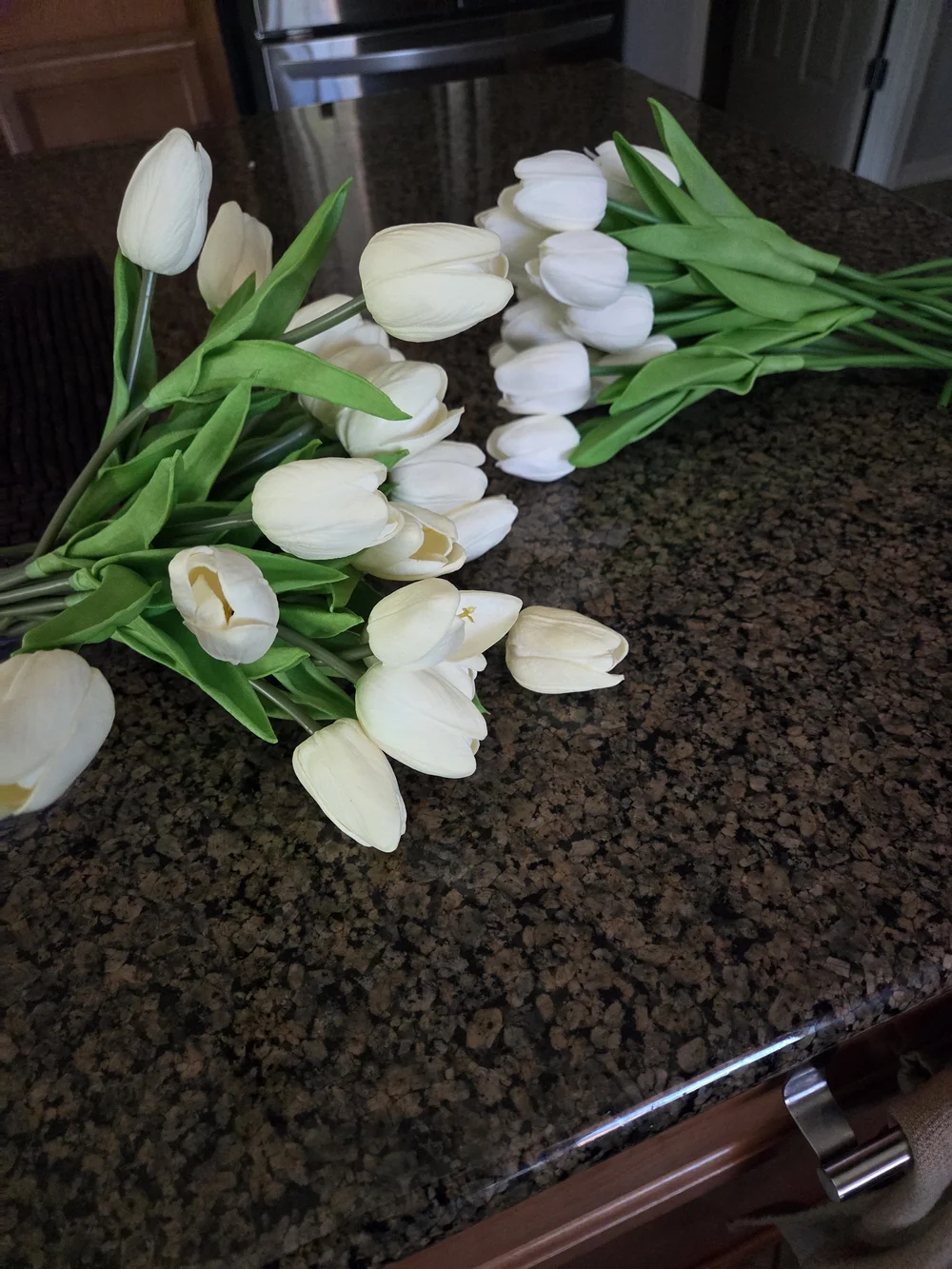 Bundle White Artificial Tulip Bouquet - Home Accents